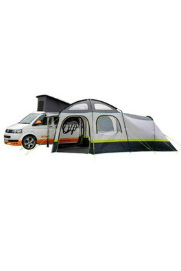 The Hive Poled Campervan Awning - Blue/Grey/Lime