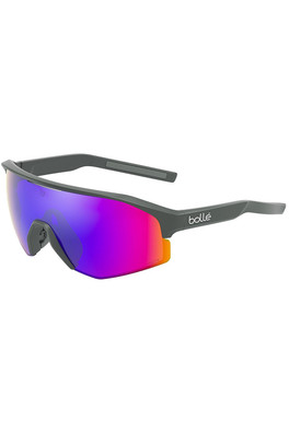 Lightshifter XL Unisex Cycling Sunglasses - Titanium/Volt+ Violet Polar