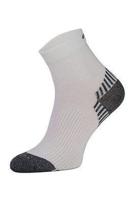 Unisex Low Cut Ankle Compression Running Socks - White