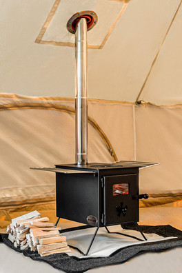 Classic Wood Burning Stove - Black