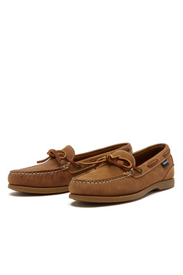 Olivia G2 Womens Slip-On Deck Shoes - Walnut