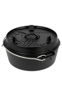 3.5L Cast Iron Dutch Oven - Black