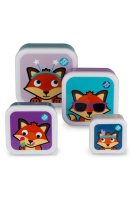 Set of 4 Nesting Snack Pots for Kids - Felicity Fox
