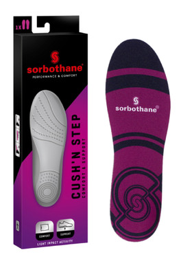 Cush n Step Unisex Insole - Purple, Black