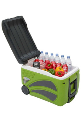 Pinnacle Wheelie 45L Coolbox - Green, Grey