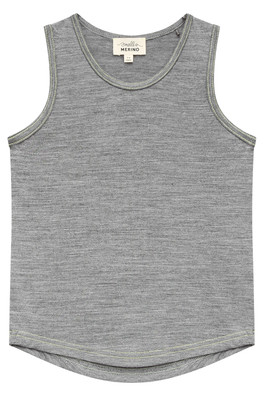 Kids Merino Tank Top - Grey Marle