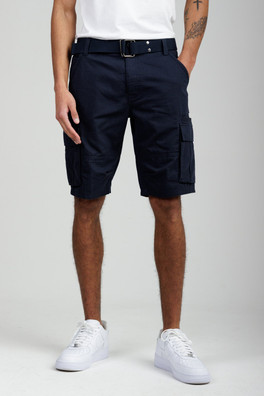 Cotton Mens Ripstop Cargo Shorts - Navy