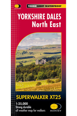 Yorkshire Dales North East Superwalker Map - Scale: 1:25,000