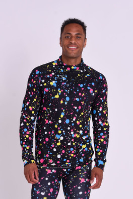 Catalina Wine Mixer Mens Baselayer Top - Black