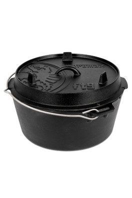 7.5L Cast Iron Dutch Oven - Black