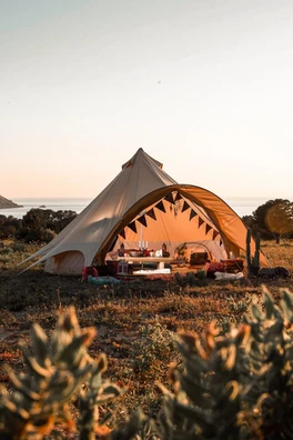 5m Star Bell Tent Canvas 285gsm - Sandstone