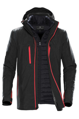 Matrix Mens System Waterproof Jacket - Black/Bright Red
