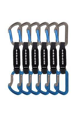 Shadow Quickdraw 6-Pack for Rock Climbing - Blue 12cm