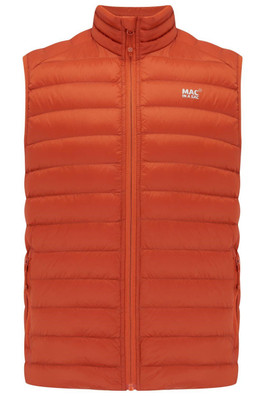 Alpine Packable Mens Down Gilet - Burnt Orange