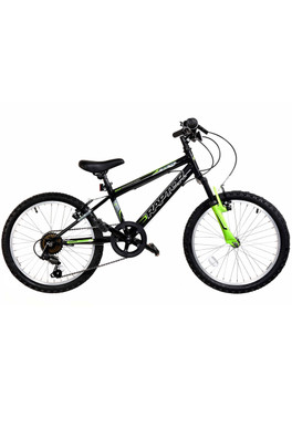 Basis Raptor 20" Junior Hardtail Mountain Bike - Gloss Black/Green