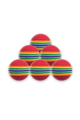 Foam Golf Balls 6-Pack - Multicoloured