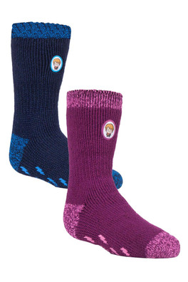 Kids Thermal Harry Potter Slipper Socks 2-Pack - HP Mix
