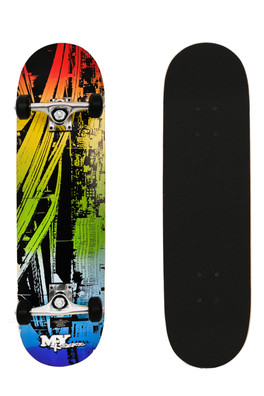 Complete Double Kick Skateboard - Yellow