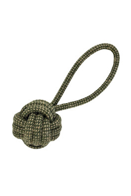 Legacy Hemp Ball Tugger Dog Toy - Multi