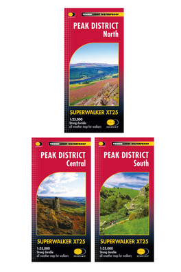 Peak District Superwalker Map Set - Scale: 1:25,000