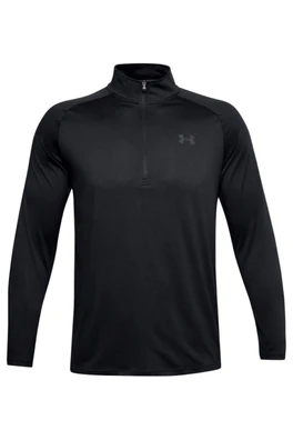 Mens Half-Zip Tech Top - Black/Charcoal Grey