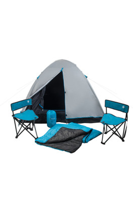Camping Set - Blue/Silver