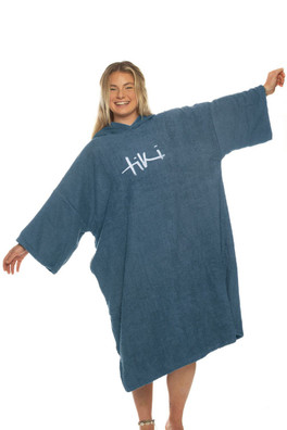 Adults Hooded Change Robe Unisex - Navy