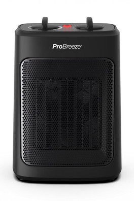 Caravan 2000W Mini Ceramic Fan Heater - Black