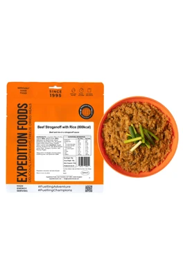 Beef Stroganoff with Rice (800kcal) - Beef Stroganoff