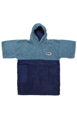 Junior Cosy Towel Robe - Deep Ocean
