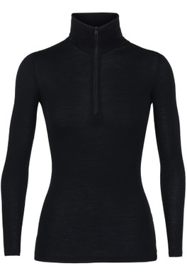 Everyday 175 Merino Womens Half Zip Base Layer - Black