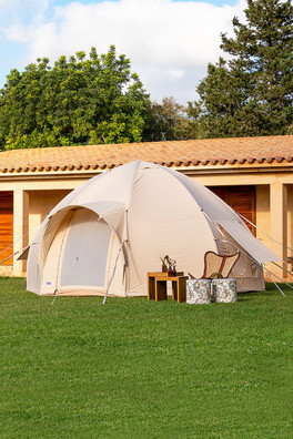 5m Nova Air Dome Tent Canvas Lite 200gsm - Sandstone
