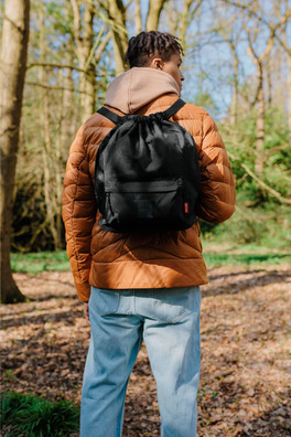 Tilley Drawstring Backpack - Black