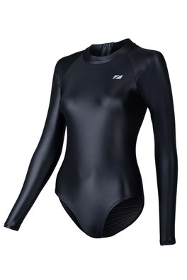 Thermal Long Sleeve Women's Swimsuit - Black
