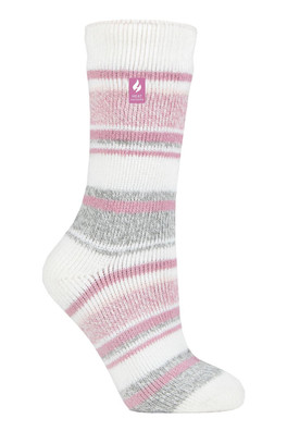 Womens Thick Thermal Socks - White