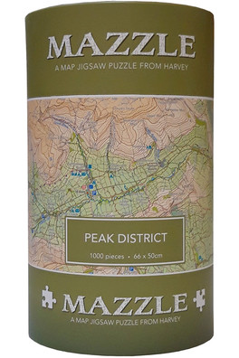 Map Jigsaw Puzzle Peak District - 1000 piece