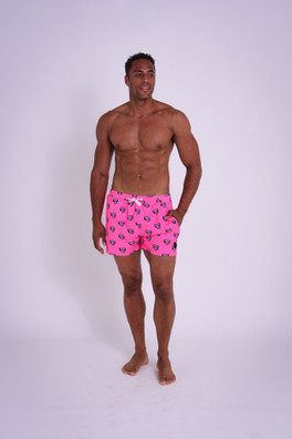 Baewatch Mens Swim Shorts - Pink