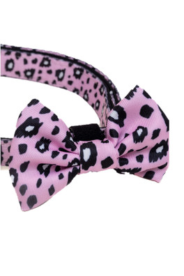 Funk the Dog Bow Tie - Pink Leopard