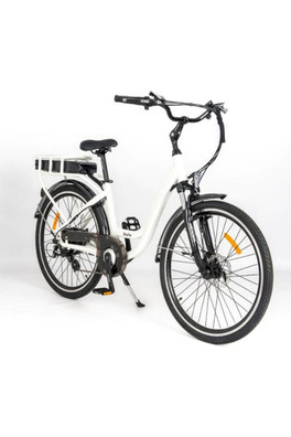 Roodog Chic 26" Step Through Electric Bike 10Ah - Pearl White