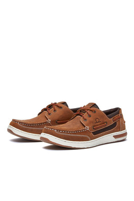 Buton G2 Mens Premium Leather Deck Shoes - Walnut