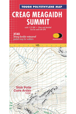 Creag Meagaidh Summit Map - Scale: 1:12,500