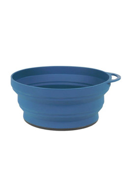 Ellipse Collapsible Silicone BPA Free Travel Bowl - Navy Blue