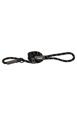 113cm Reflective Rope Dog Slip Lead - Black