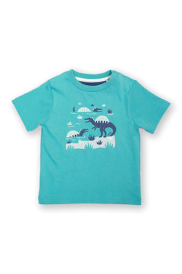 Kids 100% Organic Cotton Printed T-Shirt - Spinosaurus