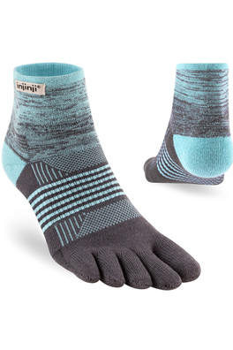 Lightweight Womens No Show Run Toe Socks - Seascape Blue
