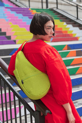 Textured Nylon Bag S 6L - Limoncello