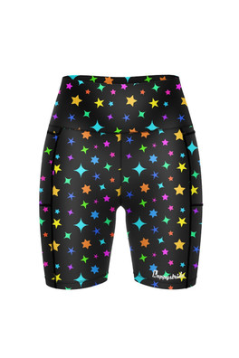 Womens Stars In Your Eyes Fitted Shorts - Stars in your eyes