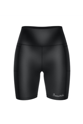 Womens Basic B*tch Black Fitted Shorts - Basic b*tch'' black