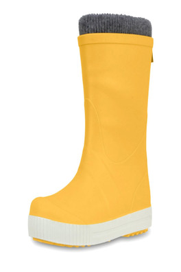 Go Kids Wave Sock Lined Wellies - Yellow