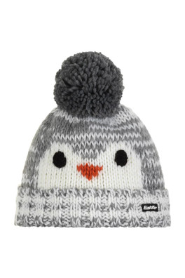 RICO POMPON Kids Insulated Beanie - Grey/White/Anthrazite